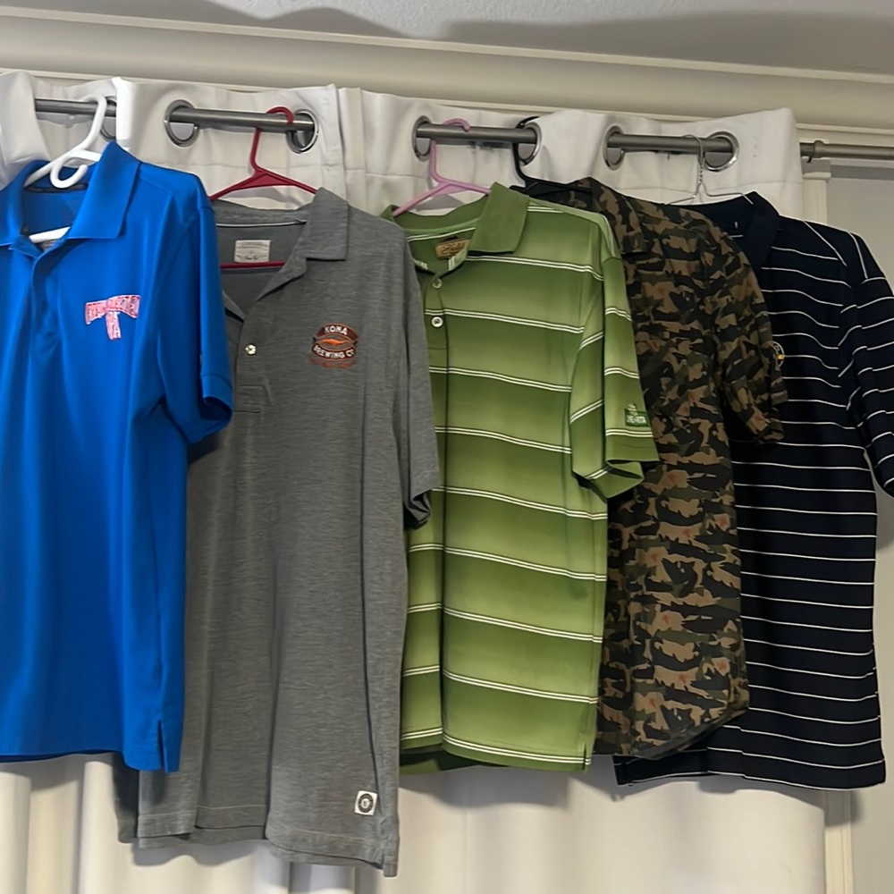 Lot of 5 beer brewery polo shirts